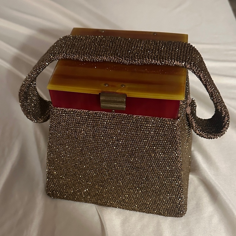 Vintage Cubed Beaded Handbag